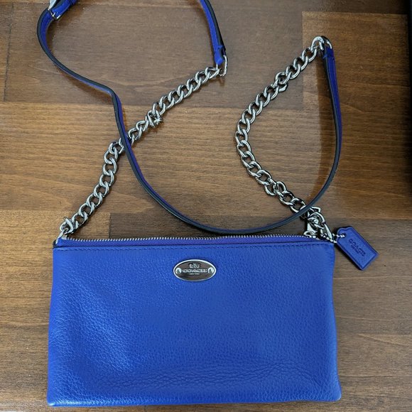 Coach Bags Coach Purple Pebbled Leather Quinn Crossbody Bag 5279 Poshmark